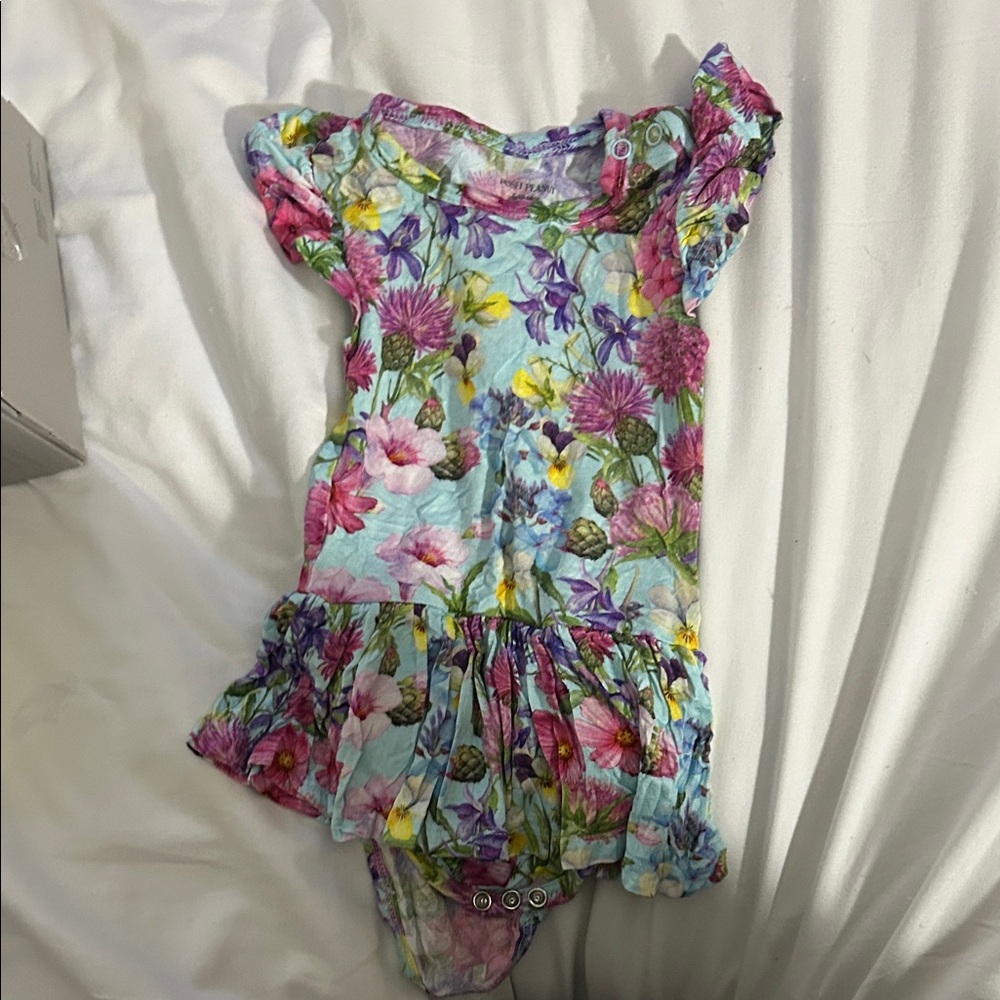 Posh Peanut Floral Kids One Piece - Multicolor